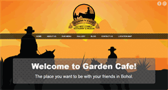 Desktop Screenshot of gardencafetagbilaran.com