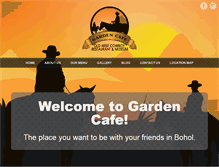 Tablet Screenshot of gardencafetagbilaran.com
